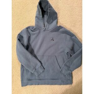 Michael Jordan Air Jordan Logo Essentials Fleece Pullover Hoodie Teal Mens Sz L
